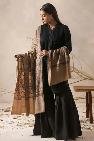 Picture of Asim Jofa - Shawl Collection - AJHS-18 EMBROIDERED SHAWL 1 PC - Available at Raja Sahib