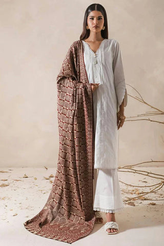 Picture of Asim Jofa - Shawl Collection - AJHS-02 PAISLEY PATTERN JACQUARD SHAWL 1 PC - Available at Raja Sahib