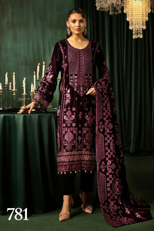 Picture of Shaista - Executive Velvet Collection - Design 781 - Unstitched - Available at Raja Sahib