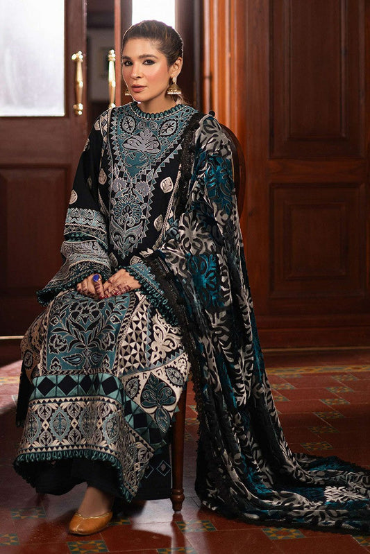 Picture of Maryam Hussain - Winter Luxury Shawl Collection - WS24-03 Evening - Unstitched - Available at Raja Sahib