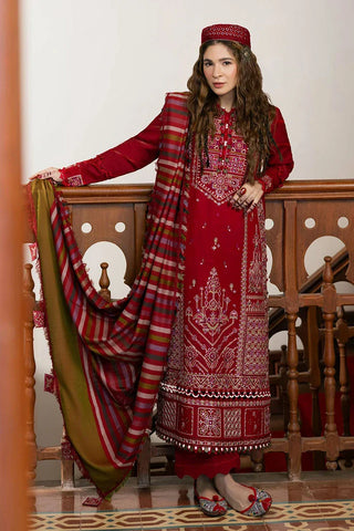 Picture of Maryam Hussain - Winter Luxury Shawl Collection - WS24-06 Rose - Unstitched - Available at Raja Sahib