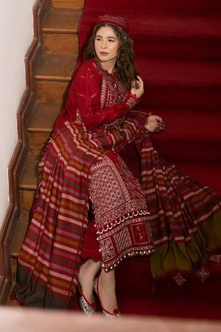 Picture of Maryam Hussain - Winter Luxury Shawl Collection - WS24-06 Rose - Unstitched - Available at Raja Sahib