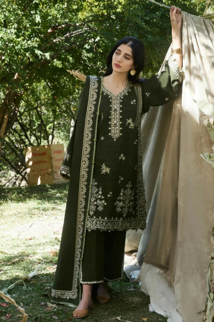 Picture of Zaha - Autumn Winter Collection - ZW24-01 SABAAZ - Unstitched - Available at Raja Sahib