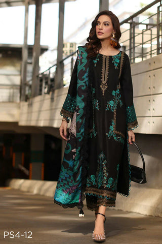 Picture of Charizma - Poshima Embroidered Leather Fall Winter Collection Vol 2 - PS4-12 - Unstitched - Available at Raja Sahib