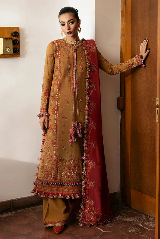 Picture of Hussain Rehar - Karandi Autumn Winter Collection - 10 Tawn - Unstitched - Available at Raja Sahib