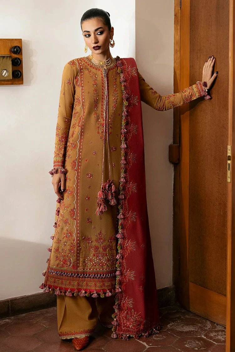 Picture of Hussain Rehar - Karandi Autumn Winter Collection - 10 Tawn - Unstitched - Available at Raja Sahib