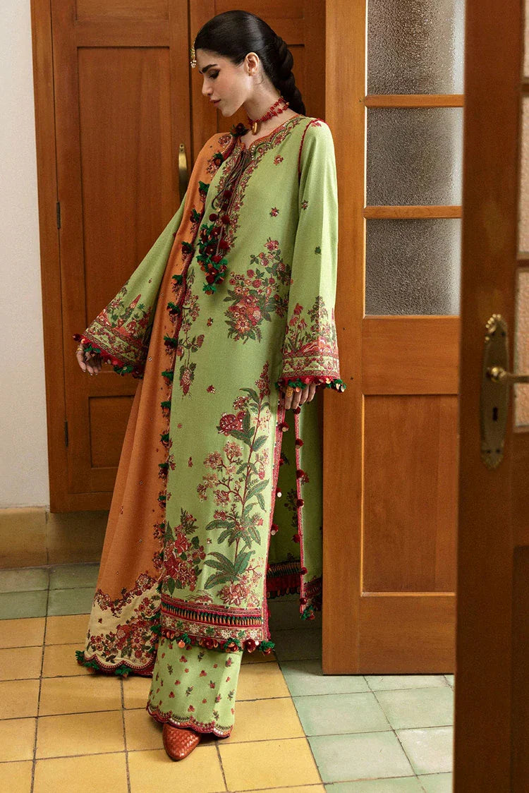 Picture of Hussain Rehar - Karandi Autumn Winter Collection - 02 Mosy - Unstitched - Available at Raja Sahib