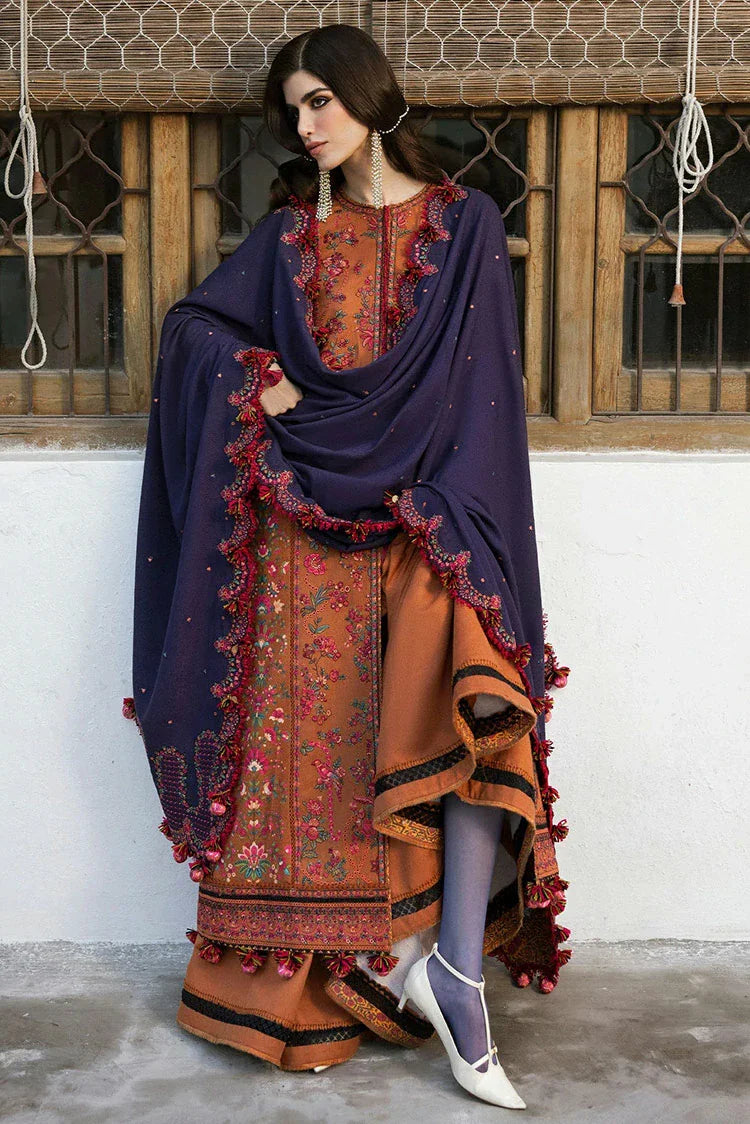 Picture of Hussain Rehar - Karandi Autumn Winter Collection - 09 Kamal - Unstitched - Available at Raja Sahib