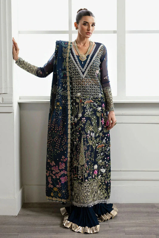 Picture of Crimson - A Beautiful Chaos Wedding Collection - CW24-02 Majestic Cypress - Unstitched - Available at Raja Sahib