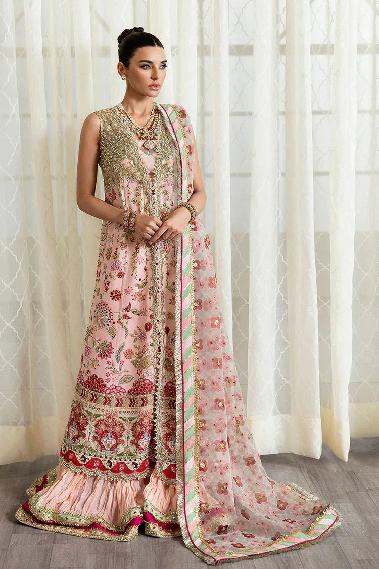 Picture of Crimson - A Beautiful Chaos Wedding Collection - CW24-06 Crystal Chinoiserie - Unstitched - Available at Raja Sahib