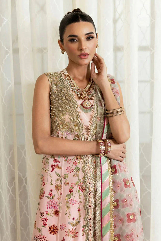 Picture of Crimson - A Beautiful Chaos Wedding Collection - CW24-06 Crystal Chinoiserie - Unstitched - Available at Raja Sahib