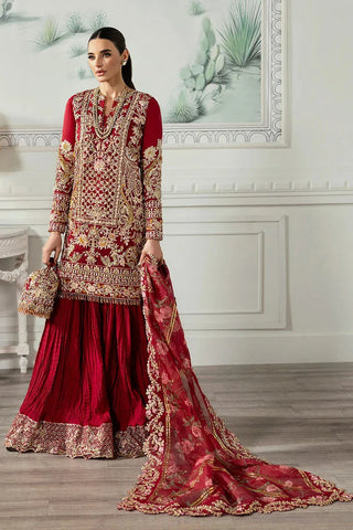 Picture of Crimson - A Beautiful Chaos Wedding Collection - CW24-07 Artisan Story - Unstitched - Available at Raja Sahib