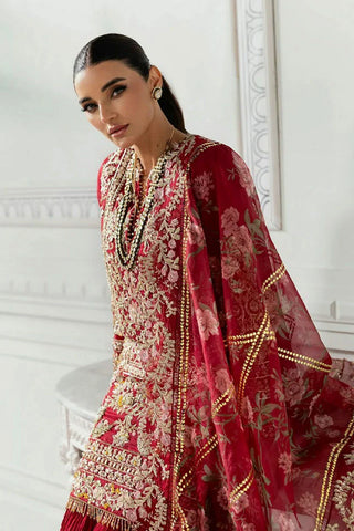 Picture of Crimson - A Beautiful Chaos Wedding Collection - CW24-07 Artisan Story - Unstitched - Available at Raja Sahib