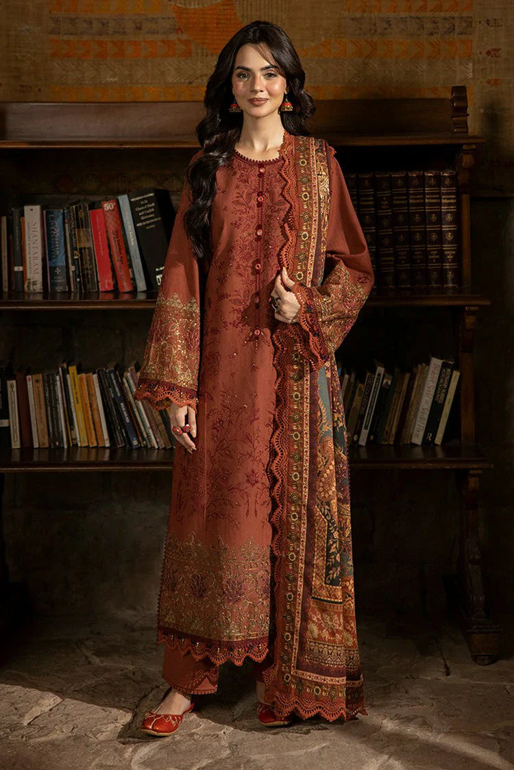 Picture of Asim Jofa - Winter Collection - AJUW-15 EMBROIDERED KHADDAR 3 Pcs - Unstitched - Available at Raja Sahib