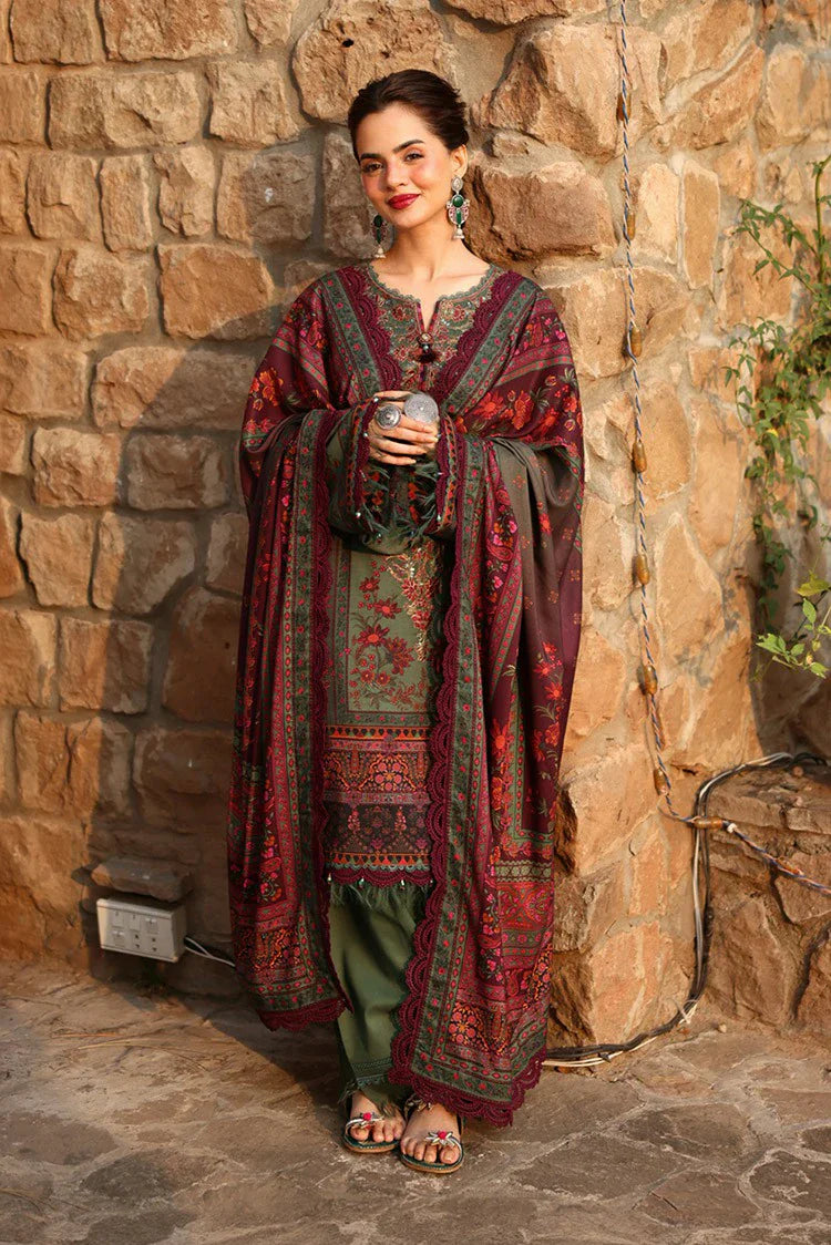 Picture of Asim Jofa - Winter Collection - AJUW-17 EMBROIDERED VISCOSE 3 Pcs - Unstitched - Available at Raja Sahib