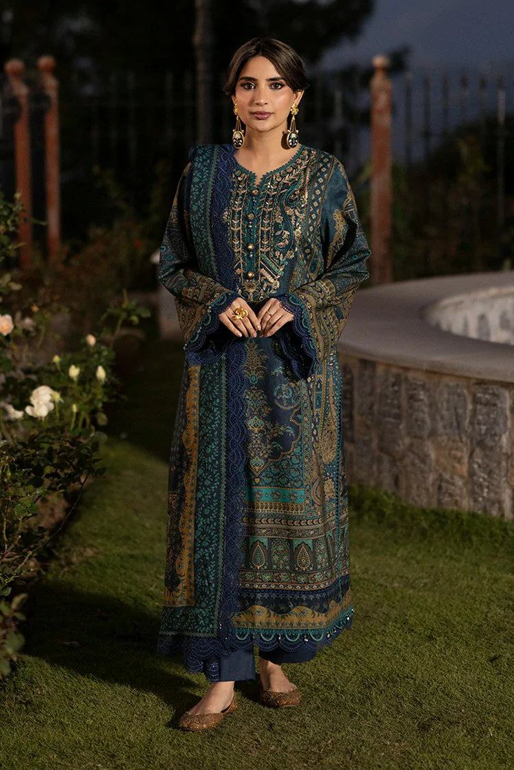 Picture of Asim Jofa - Winter Collection - AJUW-20 EMBROIDERED VISCOSE 3 Pcs - Unstitched - Available at Raja Sahib