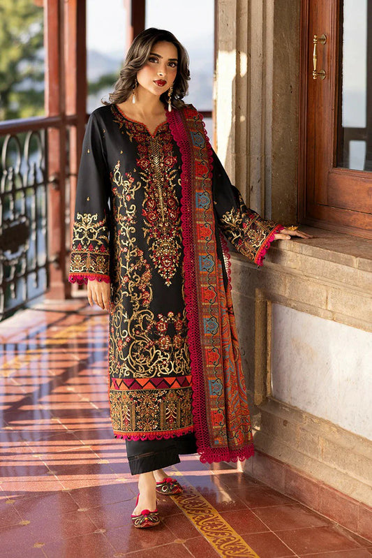 Picture of Asim Jofa - Winter Collection - AJUW-28 EMBROIDERED VISCOSE 3 Pcs - Unstitched - Available at Raja Sahib