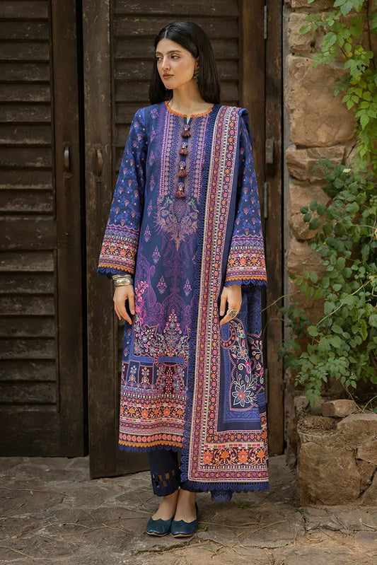 Picture of Asim Jofa - Winter Collection - AJUW-33 PRINTED KHADDAR 3 Pcs - Unstitched - Available at Raja Sahib