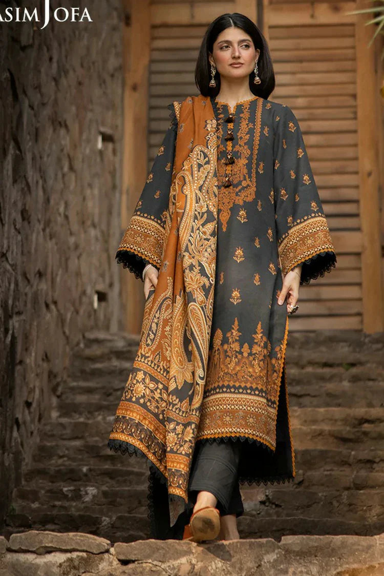 Picture of Asim Jofa - Winter Collection - AJUW-37 PRINTED KHADDAR 3 Pcs - Unstitched - Available at Raja Sahib