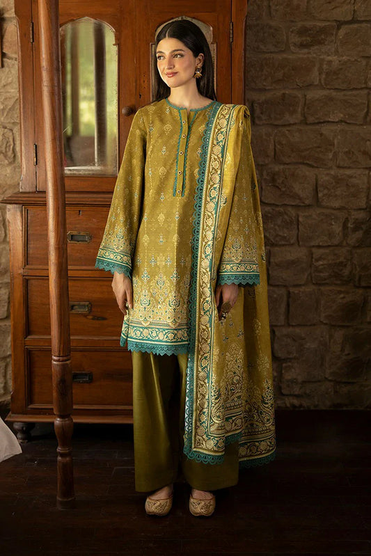 Asim Jofa - Winter Collection - AJUW-49 PRINTED KHADDAR 3 Pcs - Unstitched