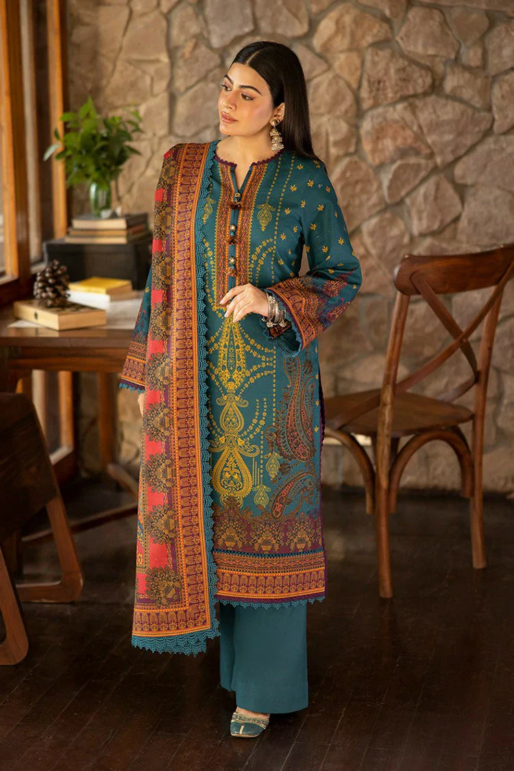 Picture of Asim Jofa - Winter Collection - AJUW-52 PRINTED KHADDAR 3 Pcs - Unstitched - Available at Raja Sahib