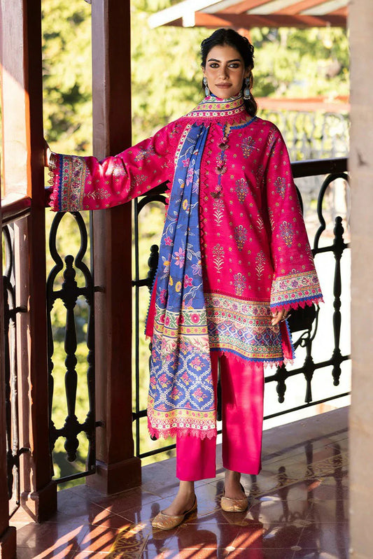 Asim Jofa - Winter Collection - AJUW-55 PRINTED KHADDAR 3 Pcs - Unstitched