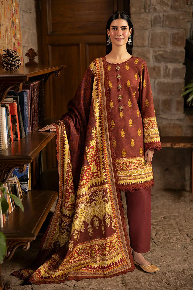 Picture of Asim Jofa - Winter Collection - AJUW-59 PRINTED KHADDAR 3 Pcs - Unstitched - Available at Raja Sahib