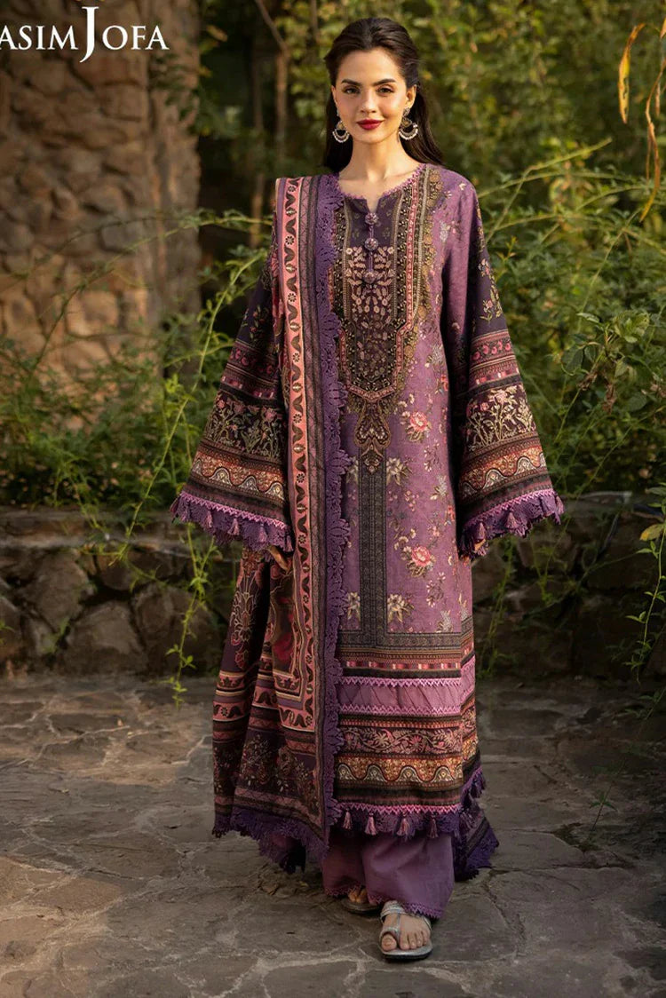 Picture of Asim Jofa - Winter Collection - AJUW-05 EMBROIDERED KHADDAR 3 Pcs - Unstitched - Available at Raja Sahib