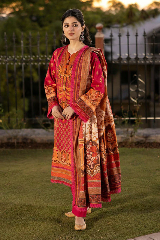 Asim Jofa - Winter Collection - AJUW-63 PRINTED VISCOSE 3 Pcs - Unstitched