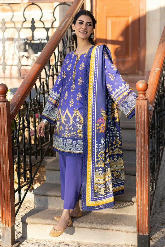 Asim Jofa - Winter Collection - AJUW-68 PRINTED VISCOSE 3 Pcs - Unstitched