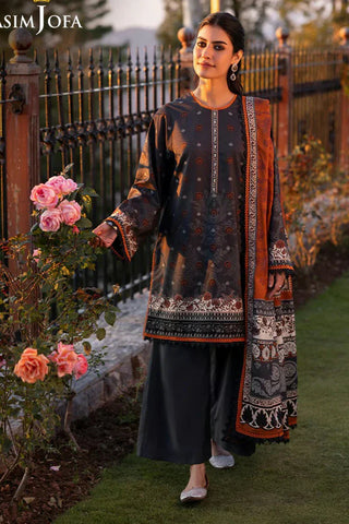 Picture of Asim Jofa - Winter Collection - AJUW-70 PRINTED VISCOSE 3 Pcs - Unstitched - Available at Raja Sahib