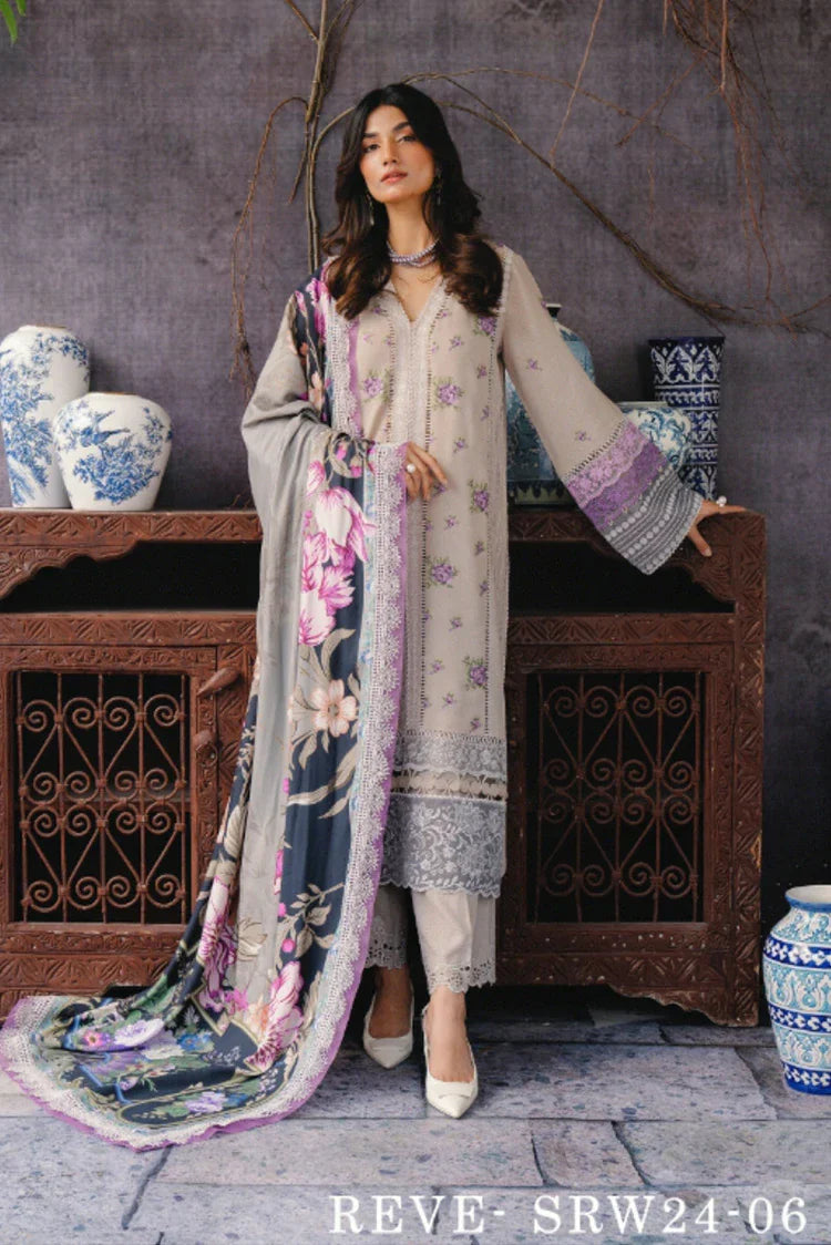 Picture of Saira Rizwan - Premium Winter Collection - SRW24-06 Reve - Unstitched - Available at Raja Sahib