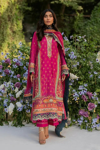 Picture of Qalamkar - Luxe Silk Winter Collection - UA-01 ELIA - Unstitched - Available at Raja Sahib