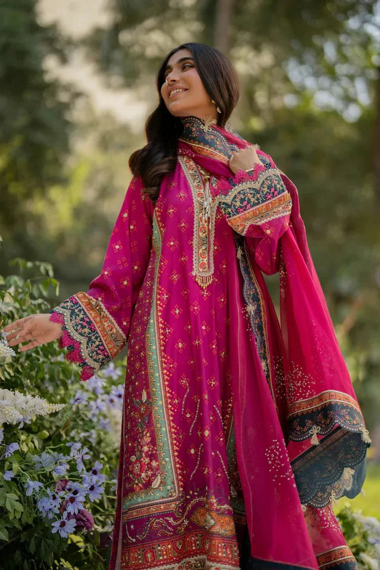 Picture of Qalamkar - Luxe Silk Winter Collection - UA-01 ELIA - Unstitched - Available at Raja Sahib