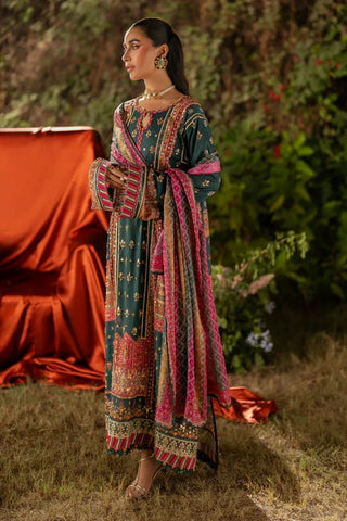 Picture of Qalamkar - Luxe Silk Winter Collection - UA-02 NINA - Unstitched - Available at Raja Sahib