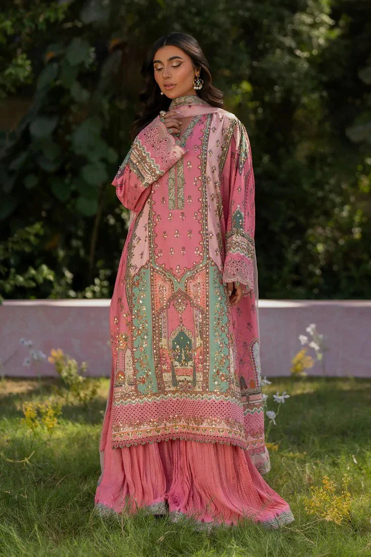 Picture of Qalamkar - Luxe Silk Winter Collection - UA-07 TESSA - Unstitched - Available at Raja Sahib