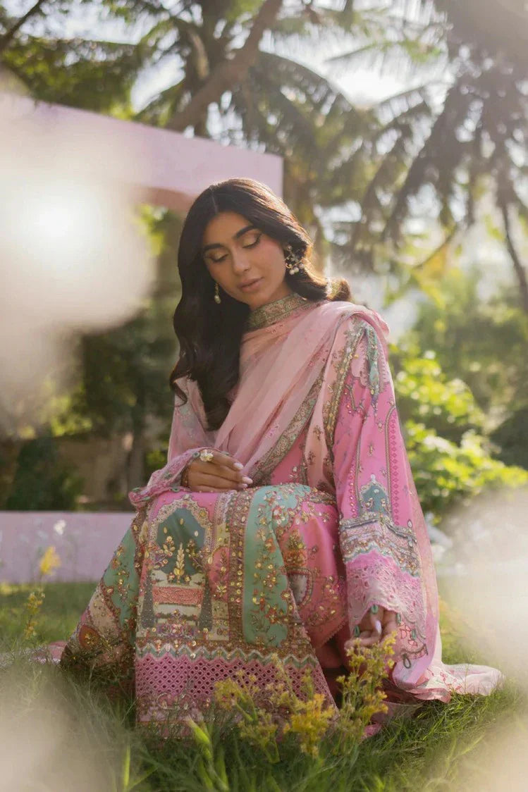 Picture of Qalamkar - Luxe Silk Winter Collection - UA-07 TESSA - Unstitched - Available at Raja Sahib