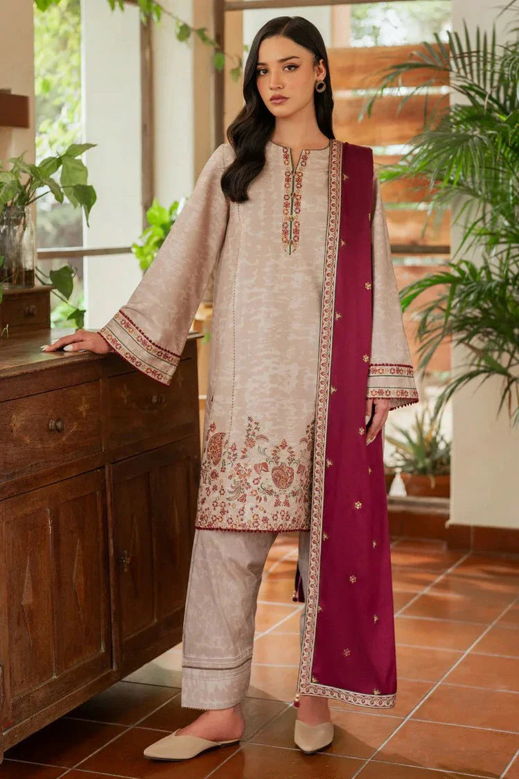 Picture of Jazmin - Winter Prints Vol 2 - EMBROIDERED PREMIUM VISCOSE UW-0114 - Unstitched - Available at Raja Sahib