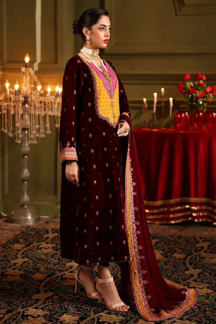 Picture of Charizma - Signora Premium Embroidered Velvet Edit Vol 2 - CVT4-12 - Unstitched - Available at Raja Sahib