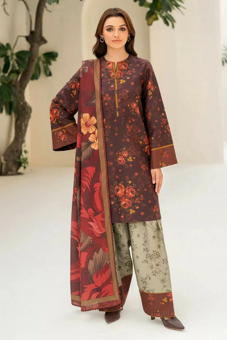 Picture of Jazmin - Winter Prints Vol 3 - DIGITAL PRINTED PREMIUM VISCOSE UW-0106 - Unstitched - Available at Raja Sahib