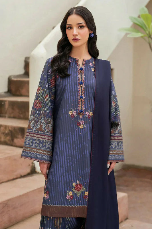 Picture of Jazmin - Winter Prints Vol 3 - EMBROIDERED PREMIUM VISCOSE UW-0119 - Unstitched - Available at Raja Sahib