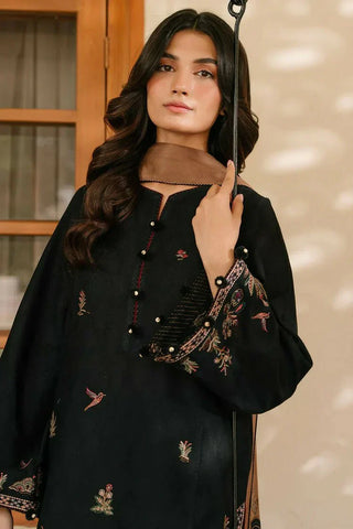 Picture of Jazmin - Winter Prints Vol 3 - EMBROIDERED JACQUARD KHADDAR UW-0126 - Unstitched - Available at Raja Sahib