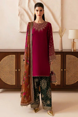 Picture of Jazmin - Raw Silk Collection - Premium Embroidered Raw Silk UR-7038 - Unstitched - Available at Raja Sahib