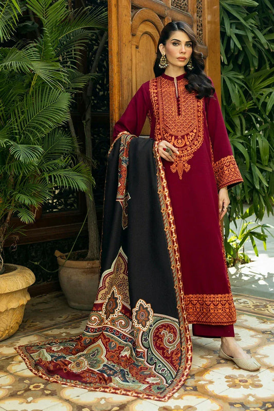 Picture of Zainab Chottani - Winter Shawl Collection - SILA-D10 - Unstitched - Available at Raja Sahib