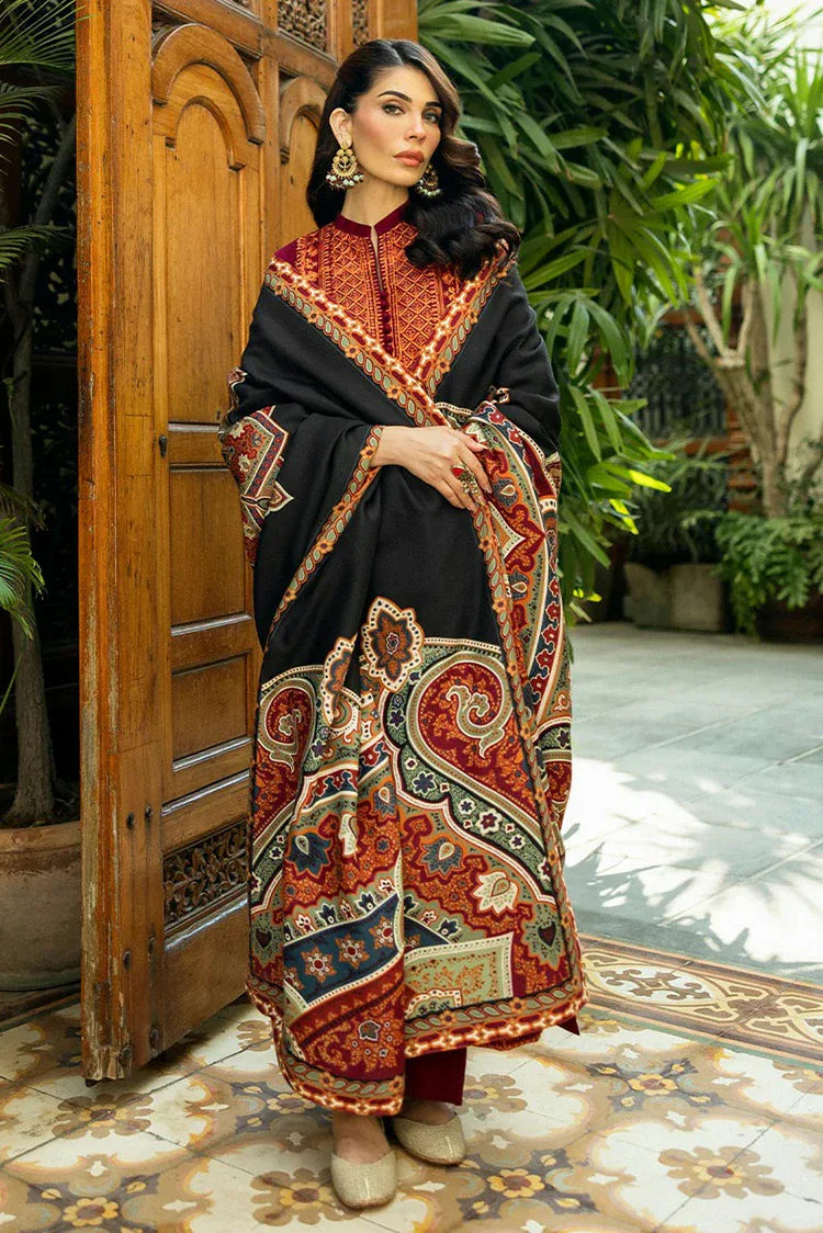 Picture of Zainab Chottani - Winter Shawl Collection - SILA-D10 - Unstitched - Available at Raja Sahib