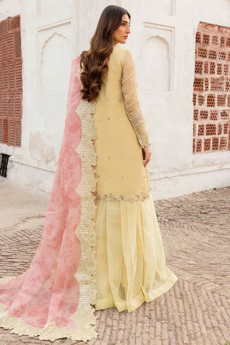 Picture of Farasha - Ritzier Luxury Chiffon Collection - 02-MARIGOLD BLISS - Unstitched - Available at Raja Sahib