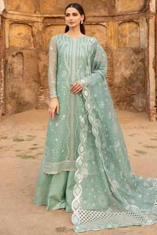 Farasha - Ritzier Luxury Chiffon Collection - 04-OCEAN LIGHT - Unstitched