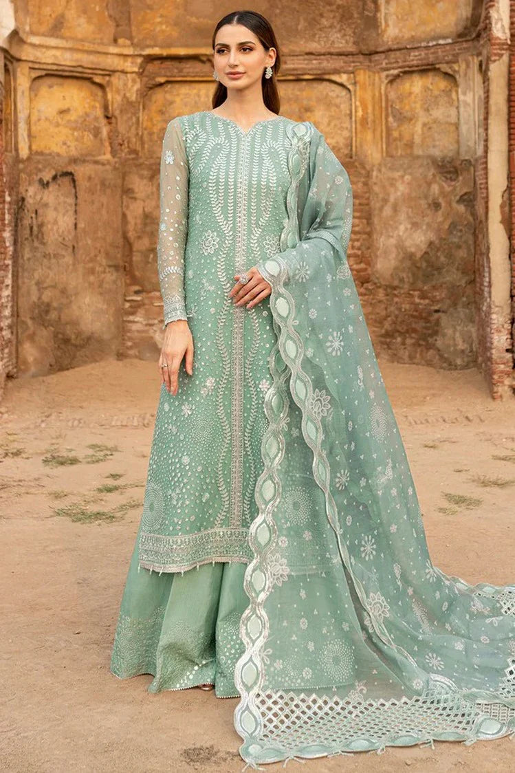 Picture of Farasha - Ritzier Luxury Chiffon Collection - 04-OCEAN LIGHT - Unstitched - Available at Raja Sahib