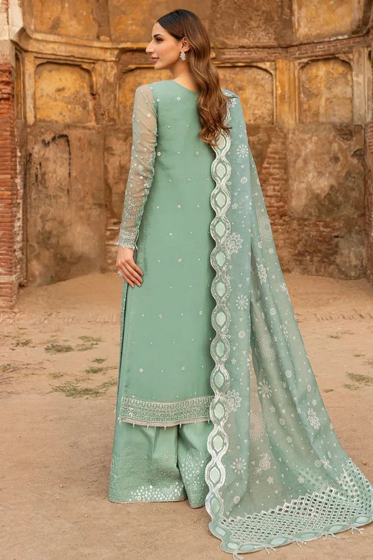 Picture of Farasha - Ritzier Luxury Chiffon Collection - 04-OCEAN LIGHT - Unstitched - Available at Raja Sahib