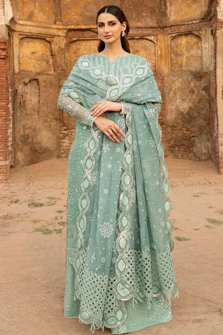 Farasha - Ritzier Luxury Chiffon Collection - 04-OCEAN LIGHT - Unstitched